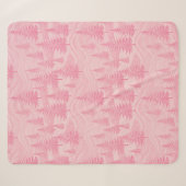 Pink Forest Christmas Sherpa Deken (Voorkant (horizontaal))