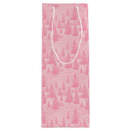 Pink Forest Christmas Wijn Cadeautas