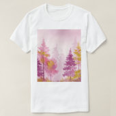Pink forest  t-shirt (Design voorkant)