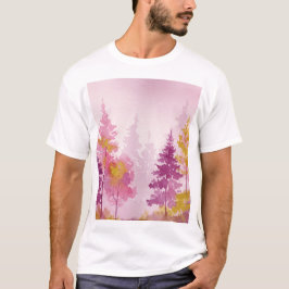 Pink forest  t-shirt