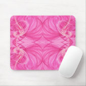 Pink Fractal Mousepad Muismat (Met muis)