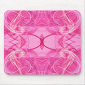 Pink Fractal Mousepad Muismat (Voorkant)