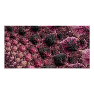 Pink Fractal Perfect Poster