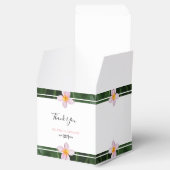 Pink Frangipani Plumeria Wedding Bedankdoosjes (Geopend)