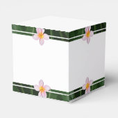 Pink Frangipani Plumeria Wedding Bedankdoosjes (Achterkant)