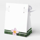 Pink Frangipani Plumeria Wedding Bedankdoosjes (Achterkant)