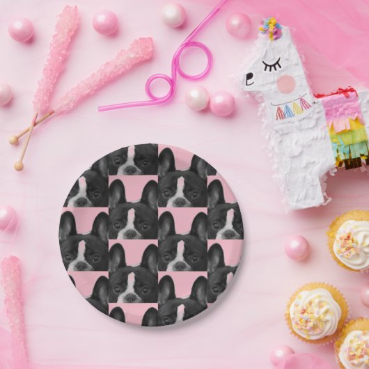 Pink French Bulldog 4Melissa Papieren Bordje (Feest)