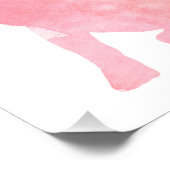 Pink French Bulldog aka Frenchie Foto Afdruk (Hoek)