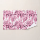 Pink French Country Tree Bad Handdoek (Handdoek)