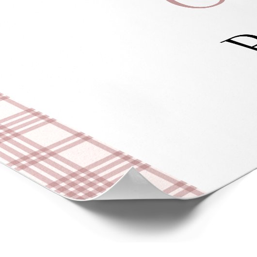 Pink Fresh off the market country Bridal Shower Poster (Hoek)