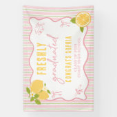 Pink Freshly Graduated Lemon Banner (Verticaal)