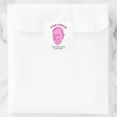 Pink Freud Funny Music Psychology Pun Sticker (Tas)