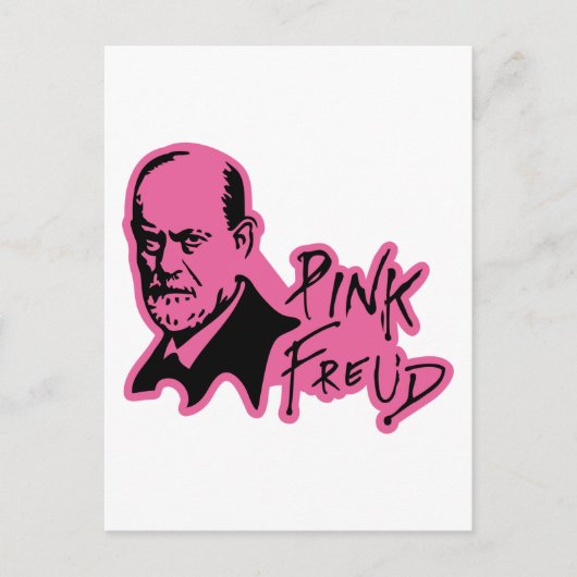 PINK FREUD Psychoanalysis Sound Edition Briefkaart (Voorkant)