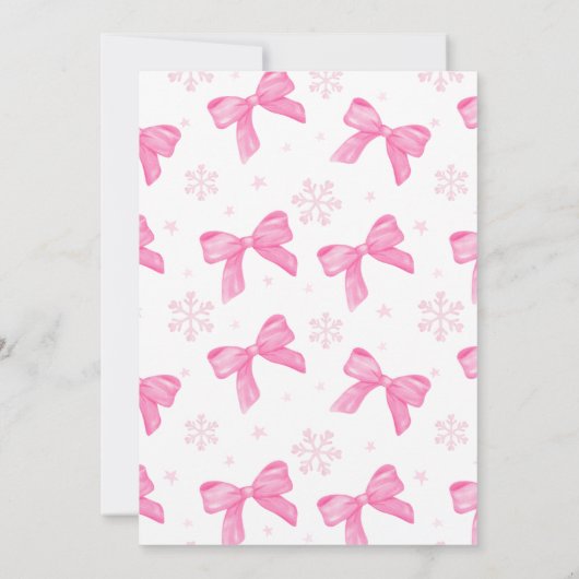 Pink Friendsmas Kaart (Achterkant)