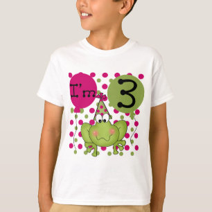 Pink Frog 3e verjaardag Tshirts en geschenken