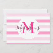 Pink Frog Girl Birthday Party Kaart (Achterkant)