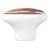 Pink Frosted Donut and Coffee Cup Keramische Knop (Zijkant)