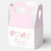 Pink Frosted sprinkle Animal Cookie verjaardagsgas Bedankdoosjes (Geopend)