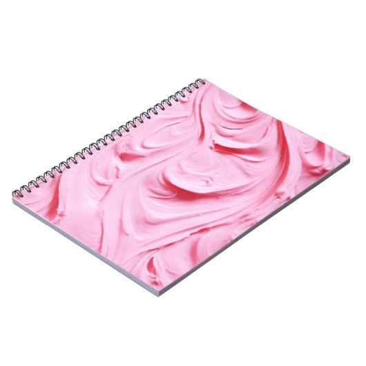 PInk Frosting Swirl Notitieboek (Linkerzijde)