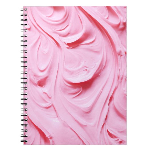 PInk Frosting Swirl Notitieboek (Voorkant)