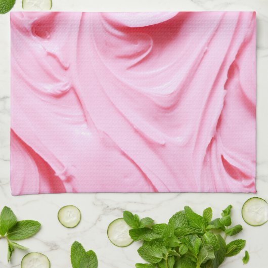 PInk Frosting Swirl Theedoek (Gevouwen)