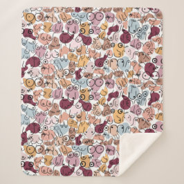 pink fu woman feminist sherpa deken