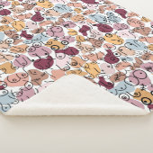 pink fu woman feminist sherpa deken (3/4)