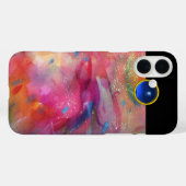 PINK FUCHSIA ABSTRACT Blue Sapphire Gemstone Case-Mate iPhone Case (Achterkant (horizontaal))