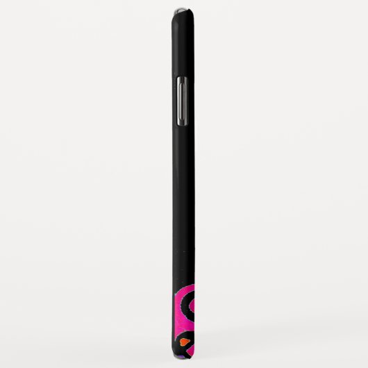 PINK FUCHSIA BLACK ABSTRACT DECO MONOGRAM Case-Mate iPhone CASE (Achterkant/rechts)