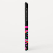 PINK FUCHSIA BLACK ABSTRACT DECO MONOGRAM Case-Mate iPhone CASE (Achterkant/links)