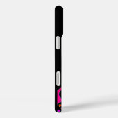 PINK FUCHSIA BLACK ABSTRACT DECO MONOGRAM Case-Mate iPhone CASE (Achterkant / Rechts)