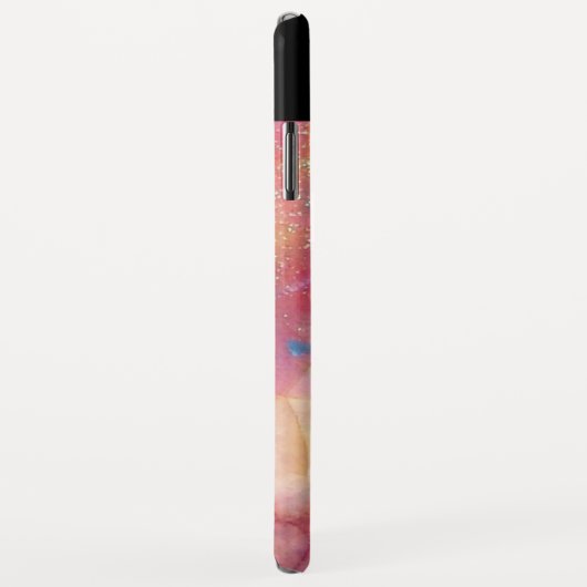 PINK FUCHSIA BLUE ABSTRACT Aquamarine Case-Mate iPhone Case (Achterkant/rechts)