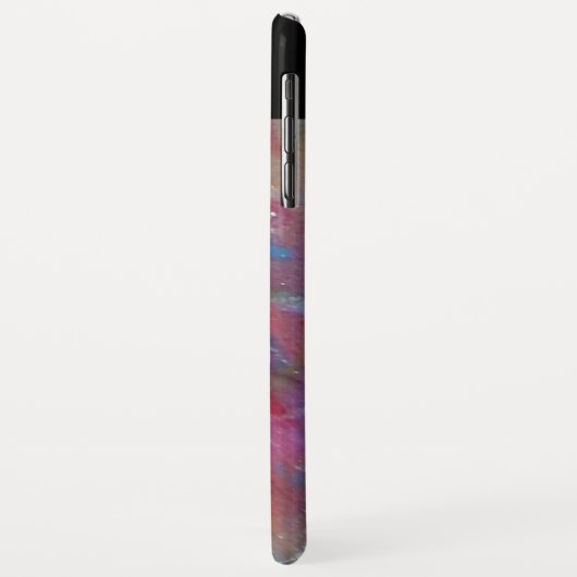 PINK FUCHSIA BLUE ABSTRACT Aquamarine Case-Mate iPhone Case (Achterkant/links)