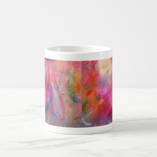 PINK FUCHSIA BLUE ABSTRACT MAGISCHE MOK (Center)