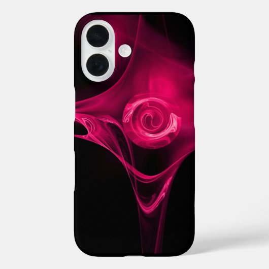 PINK FUCHSIA FRACTAL ROOS Case-Mate iPhone CASE (Achterkant)