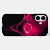 PINK FUCHSIA FRACTAL ROOS Case-Mate iPhone CASE (Achterkant (horizontaal))
