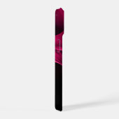 PINK FUCHSIA FRACTAL ROOS iPhone 15 CASE (Rechterkant)