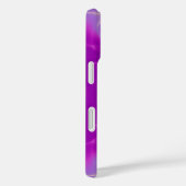 PINK FUCHSIA PAARS FRACTAL LICHTE WAVES MONOGRAM Case-Mate iPhone CASE (Achterkant / Rechts)