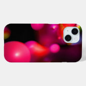PINK FUCHSIA PAARSE FRACTABUBBELS IN BLACK Case-Mate iPhone CASE (Achterkant (horizontaal))