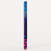 PINK FUCHSIA TURQUOISE BLUE ABSTRACT DECO MONOGRAM Case-Mate iPhone CASE (Achterkant/rechts)