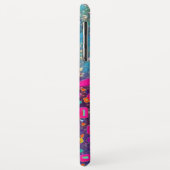 PINK FUCHSIA TURQUOISE BLUE ABSTRACT DECO MONOGRAM Case-Mate iPhone CASE (Achterkant/links)