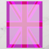 Pink Fuchsia Union Jack Flag Design (Voorkant)