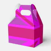 Pink Fuchsia Union Jack Flag Design Bedankdoosjes (Achterkant)