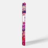 PINK FUCHSIA WHIMSICAL FLOURISHES MET HEART Case-Mate iPhone CASE (Achterkant / Rechts)