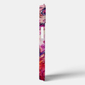 PINK FUCHSIA WHIMSICAL FLOURISHES MET HEART Case-Mate iPhone CASE (Achterkant / Rechts)