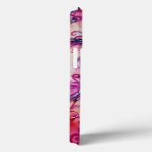 PINK FUCHSIA WHIMSICAL FLOURISHES MET HEART Case-Mate iPhone CASE (Achterkant / Rechts)