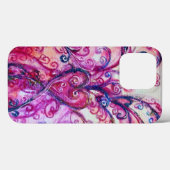 PINK FUCHSIA WHIMSICAL FLOURISHES MET HEART Case-Mate iPhone CASE (Achterkant (horizontaal))
