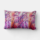 PINK FUCHSIA WHIMSICAL FLOURISHES MET HEART KUSSEN (Achterkant)