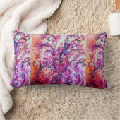 PINK FUCHSIA WHIMSICAL FLOURISHES MET HEART KUSSEN (Deken)