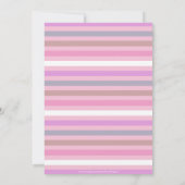 Pink Fun Bunting | Uitnodiging voor verjaardagsfee (Achterkant)